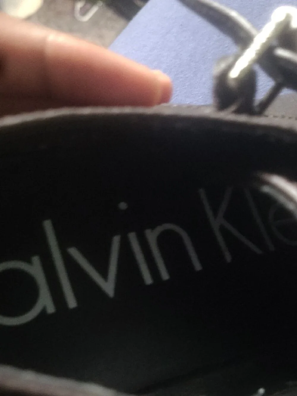 Calvin Klein Black Pebbled Leather Double Monk Strap Loafers